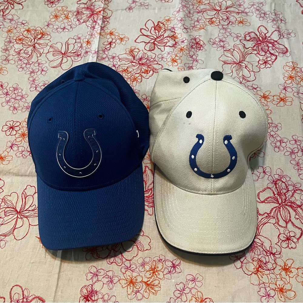 EUC Colts NFL Hats 2 pk